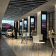 Inside Cadillac House.
